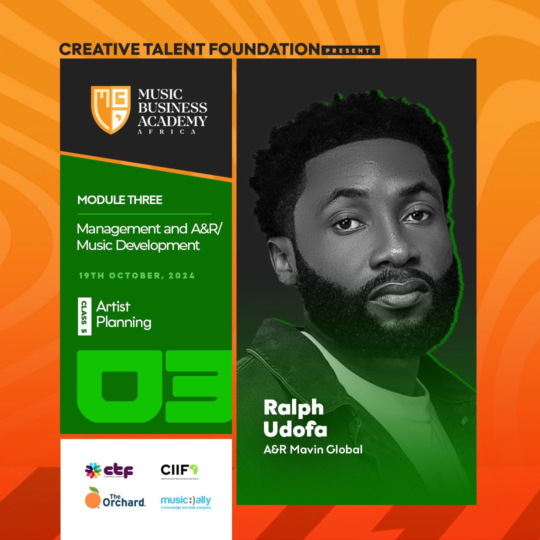 Sharing some knowledge and bit of my experience with the #MBAForAfrica24 cohort

<a href="/mbaforafrica/">Music Business Academy For Africa</a> <a href="/CTFoundtn/">Creative Talent Foundation</a>