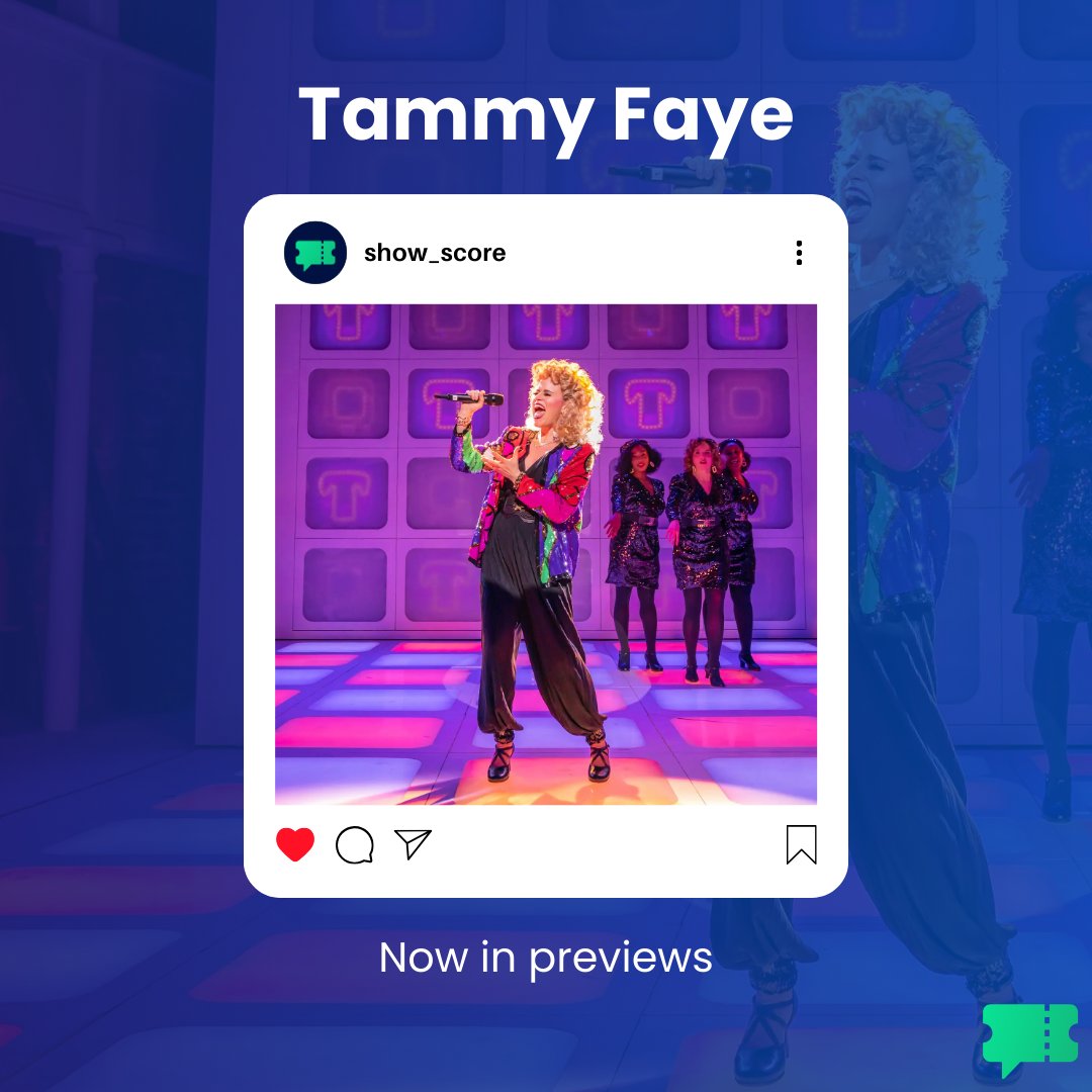 Show_Score's tweet image. Step into the 1970s with Tammy Faye Bakker, the bold and beloved wife of a preacher who stole America's heart. Featuring a dazzling score by Elton John, @TammyFayeBway tells the story of faith, fame, and rivalry. Previews start today! 

📸: @brennerphotos 

#broadway #musical