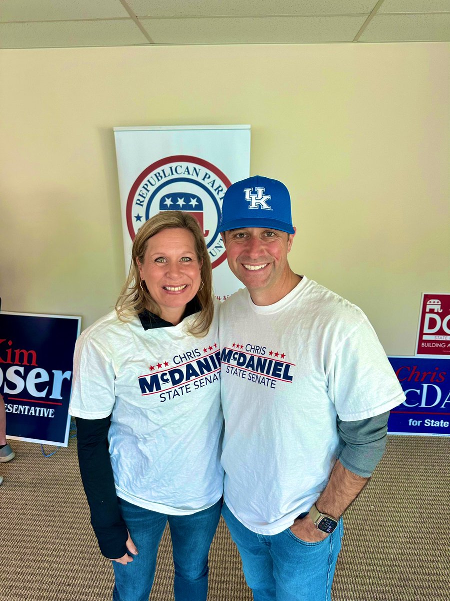 It’s a beautiful day to campaign for my chairman, colleague and friend! <a href="/kychrismcdaniel/">Chris McDaniel</a> is a phenomenal senator leading the Commonwealth to fiscal health. NKY is so blessed to have him!