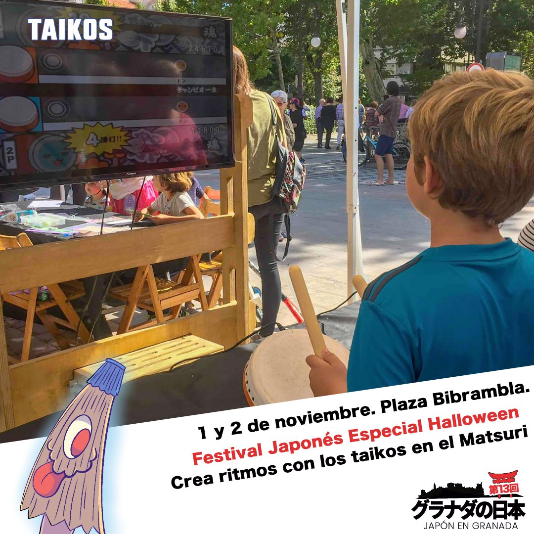Toquemos música japonesa y de anime al ritmo de los taiko

🏯 Adaptado a todos los públicos, prueba tu habilidad tocando los tambores japoneses!

🚩  1 y 2 de noviembre en Plaza Bibrambla