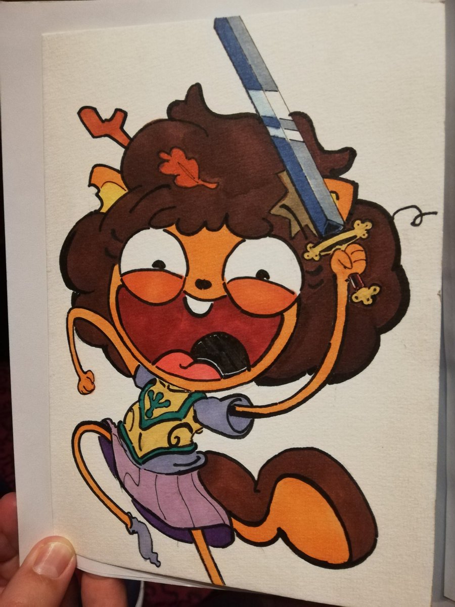 Thanks to <a href="/tonya_4rt/">Tonya</a>, I got this amazing Kiff/Amphibia comission at <a href="/PonyConHolland/">PonyCon Holland</a> <a href="/NicSmal/">Nic Smal</a> #kiff #Amphibia