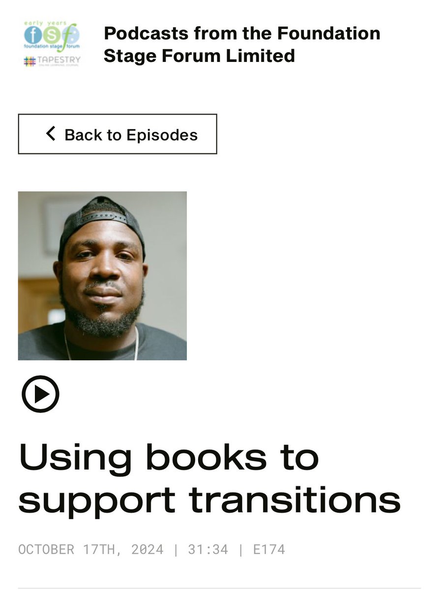 JamelCarly's tweet photo. New pod with @EYFSBen from @Tapestry_FSF https://t.co/sLB5pKRJOJ https://t.co/VU9qb9oS2u