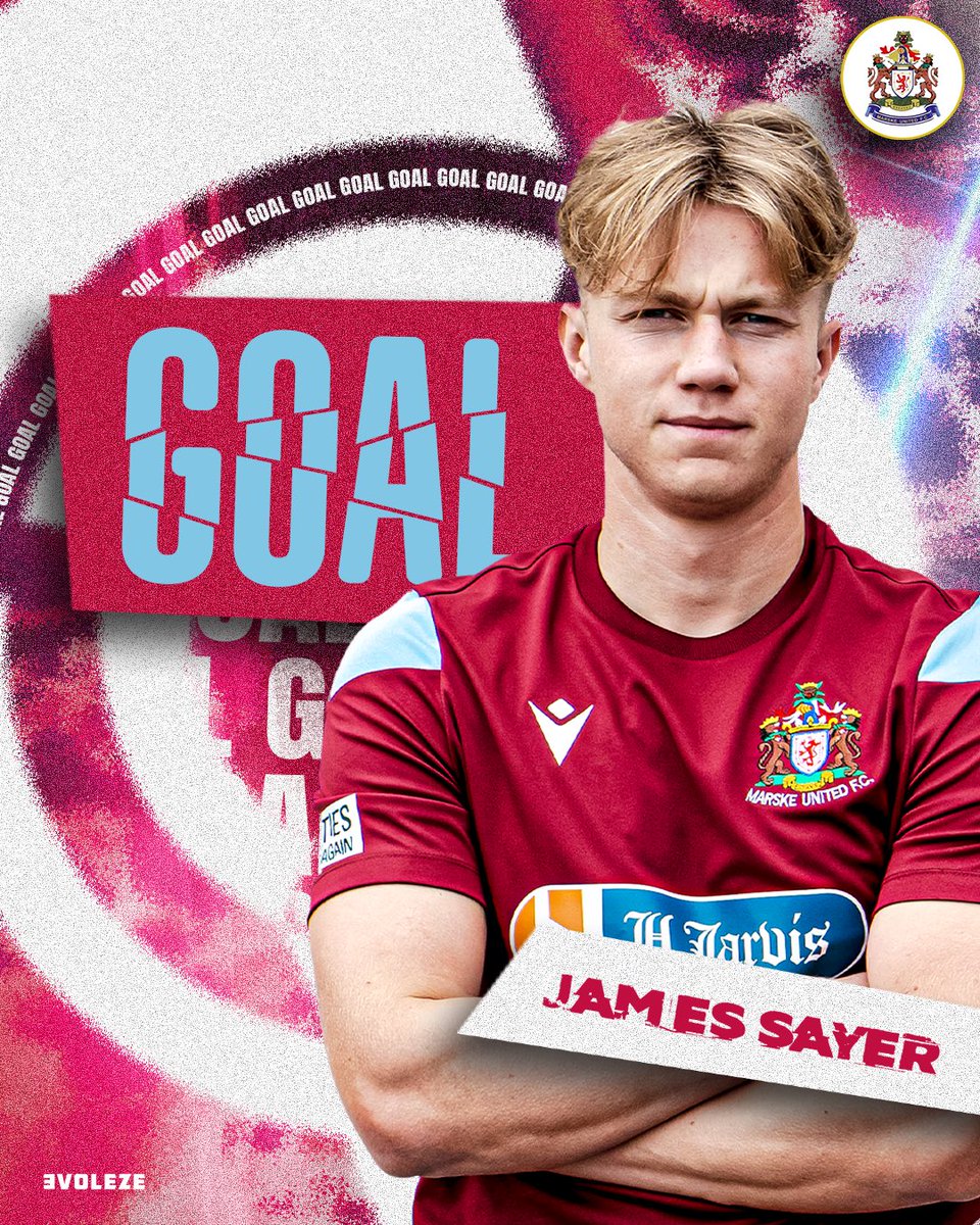 MarskeUnitedFC's tweet photo. GOAL - It’s a flying start as James Sayer goes through on goal and slots home the opener https://t.co/e1uDK2Ejz7