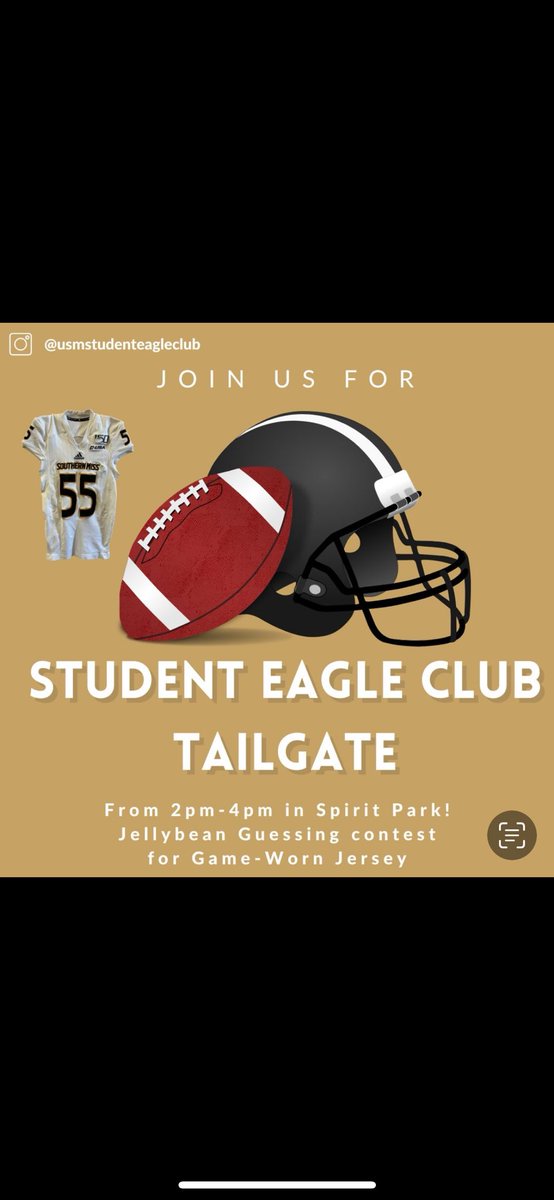 StudntEagleClub's tweet photo. Join us in Spirit Park today for: “Art of Roux” catered food, complimentary drinks, and a Jelly bean guessing contest for your chance to win a Game-Worn Football Jersey! See you there!! https://t.co/R1JraHtqyV