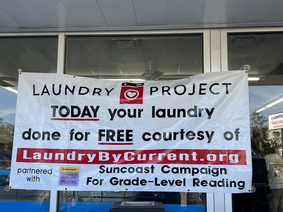 SuncoastCGLR's tweet photo. Today ( Saturday,October 19), @ThePattersonFdnis covering the cost of your laundry until 12:30pm. Bring your little ones along—we'll have snacks and free books 📚 for you to take home.
SuperMatt Sarasota -1046 Colleton Dr Sarasota, FL 34234 #FreeLaundryDay #PopUpNeighbor https://t.co/sCED6spA4H