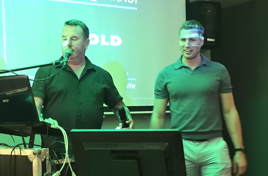 COLS_PLACE's tweet photo. Great to have @rory_gibbs1 singing sime Spandau Ballet ‘Gold’ on the Karaoke at The Hop Inn last night. A great sport &amp; great bloke! #bournemouth https://t.co/8bNCvVd6Yn