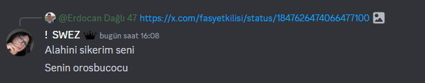 elwinflex's tweet photo. DİSCORD ADLI UYGULAMADA FAS ADLI BİR SUNUCUDA SWEZ ADLI ŞAHIŞ BEBEĞİ DÖVDÜ, AYRICA DİNİ DEĞERLERE KÜFÜR ETTİ! İŞTE O GÖRÜNTÜLER
(ŞAHSIN DİSCORD İSMİ 12swez_)
  #KadınaVeÇocuğaDokunma #bebeğimedokunma #discordkapatılsın #elwinflex #901swez https://t.co/j9cL9NZ4Zw