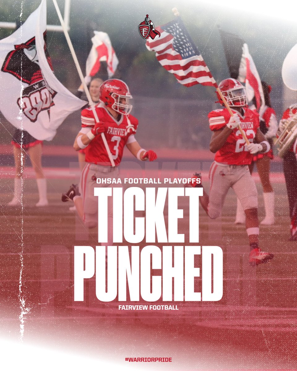 FPWarriorSports's tweet photo. History Made

For the second time in school history, your Warriors have clinched a spot in the OHSAA Football Playoffs according to Joe Eitel.

🔗 https://t.co/nLmPPkXtbR

#WarriorPride https://t.co/ZMzKzOe7yH