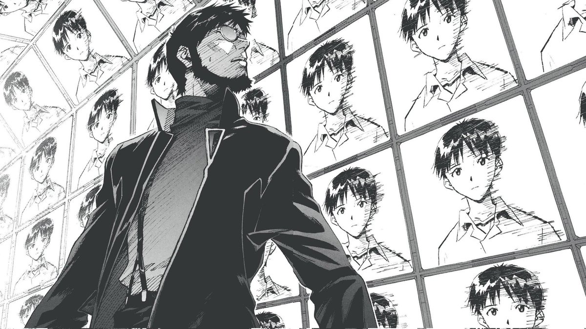 DanTheCHAD's tweet photo. The Evangelion Manga is incredibly underrated. Due to it coming out after the Anime, it gets overshadowed a lot, but I think Sadamoto alters the story in such interesting ways, creating a unique and fresh new version of Eva. It's definitely worth a read, I highly recommend it. https://t.co/KQJzAyrDjx