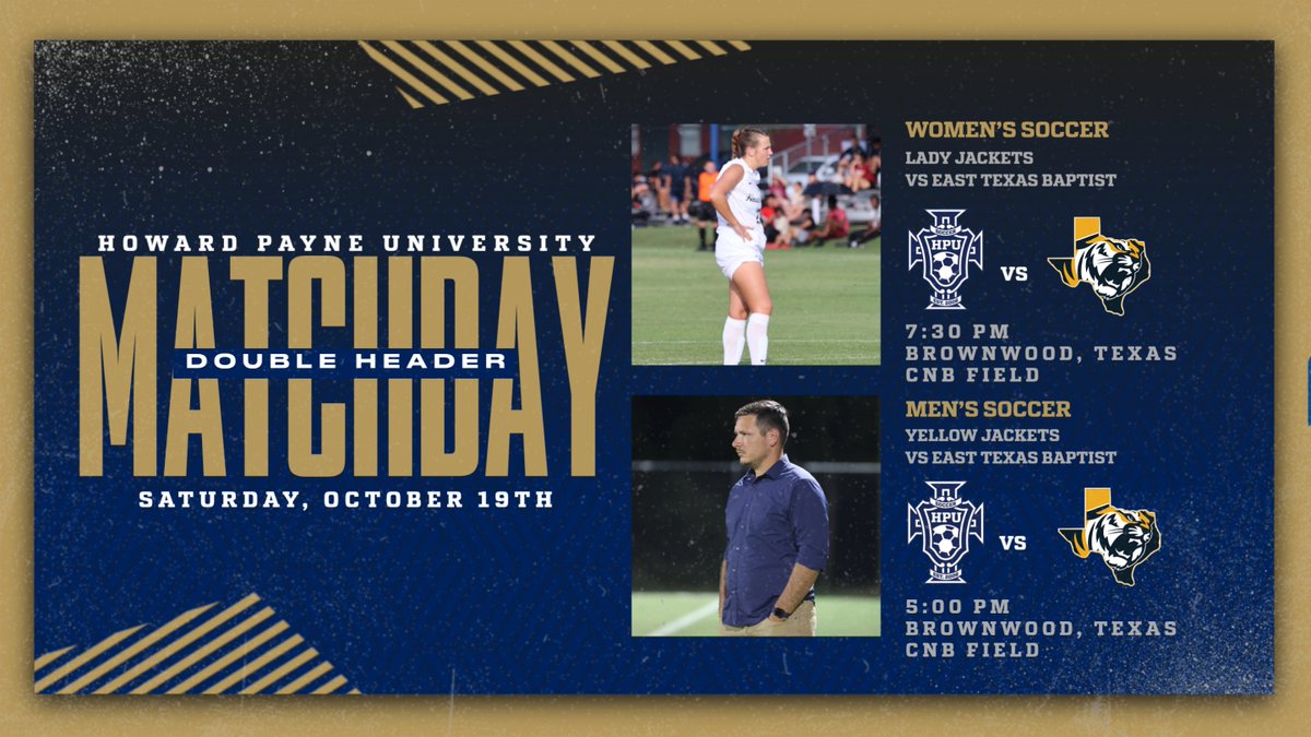 HPU Soccer is back in action today against East Texas Baptist at home.
Men play at 5:00 pm
Women at 7:30 pm
#stingem