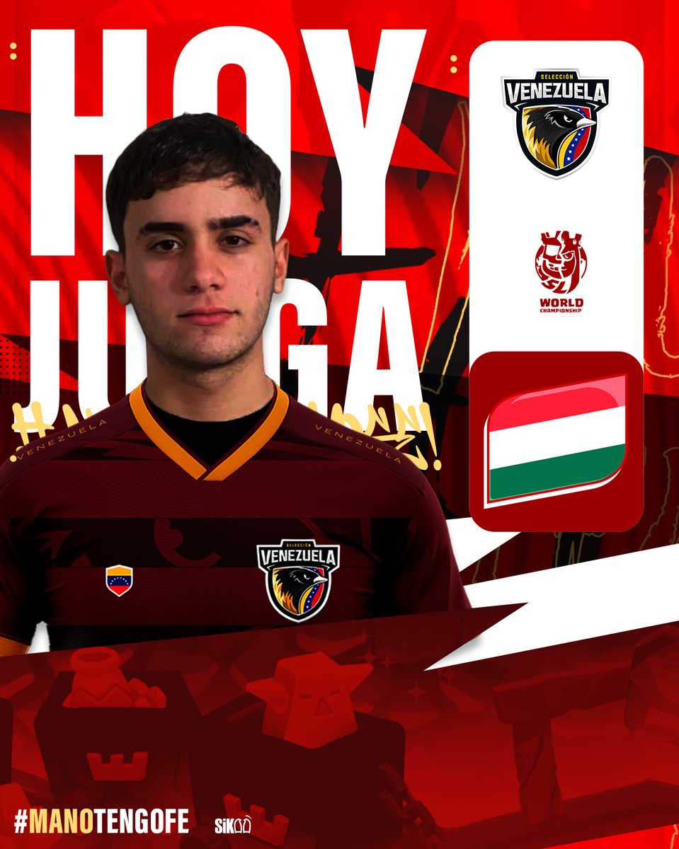 Venezuela Clash Royale 🇻🇪 (@seleccionvzlacr) on Twitter photo #CR | ¡MatchDay! 🔴
Hoy nos enfrentaremos al conjunto de <a href="/TeamHungaryCR/">Team Hungary</a> en la jornada 7 de la <a href="/CR_Supremacy/">Supremacy League</a> World Championship.
¡Vamos a darlo TODO! 🔥
#LaVinotintoCR • #LaSeVe24 #CR | ¡MatchDay! 🔴
Hoy nos enfrentaremos al conjunto de <a href="/TeamHungaryCR/">Team Hungary</a> en la jornada 7 de la <a href="/CR_Supremacy/">Supremacy League</a> World Championship.
¡Vamos a darlo TODO! 🔥
#LaVinotintoCR • #LaSeVe24
