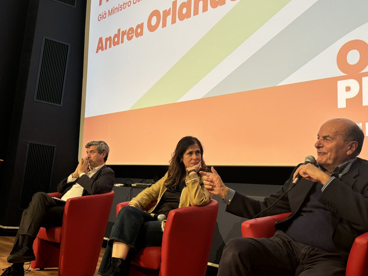 pbersani's tweet photo. Genova 
Conosco Andrea Orlando da un bel po’. Se la Liguria si fa scappare un presidente così, non ci siamo. Questa destra dice siamo quelli del fare. Orlando ha fatto il ministro di ambiente, giustizia e lavoro. E andate a guardare: tutte queste cose le ha fatte per bene. 1/ https://t.co/lwyaVpX0vt