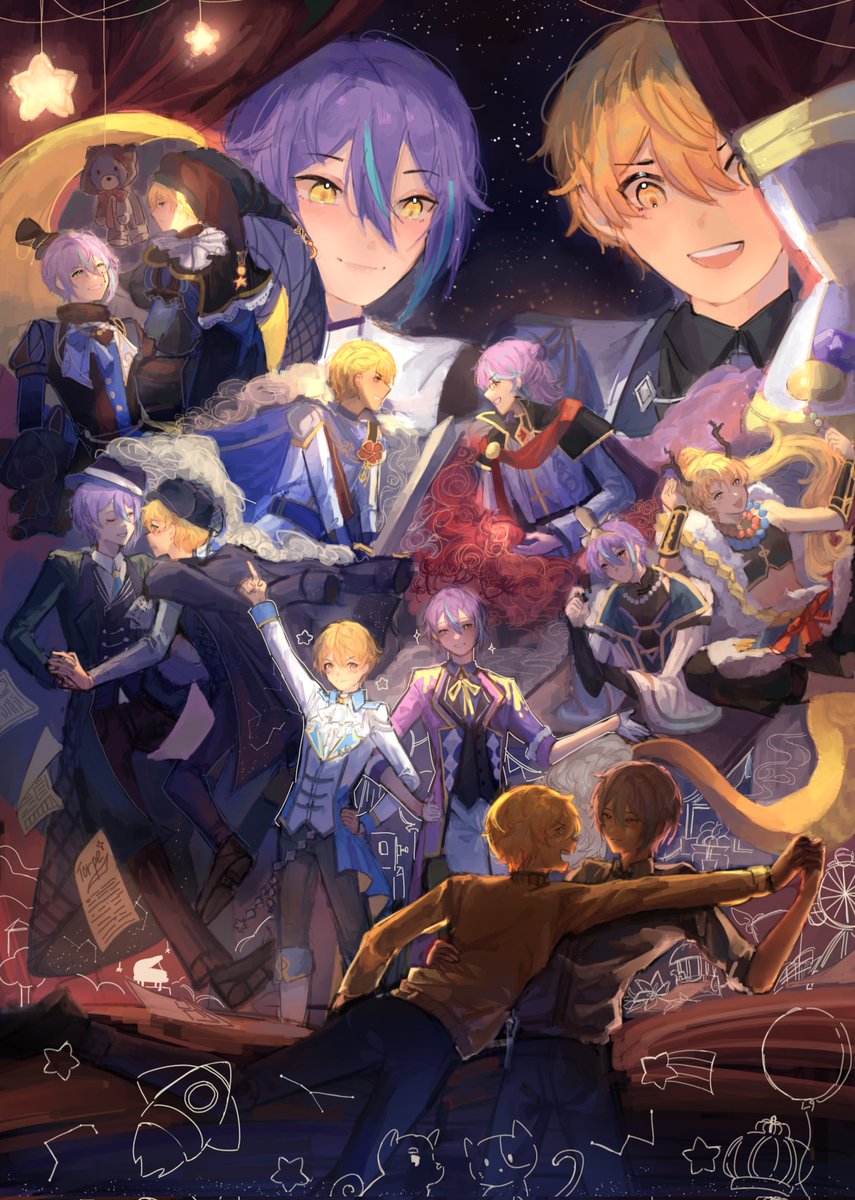 My piece for <a href="/RuiKasaZine/">🎈🌟🎈Zine ||</a> thank you for letting me join!! #Prsk_FA #類司