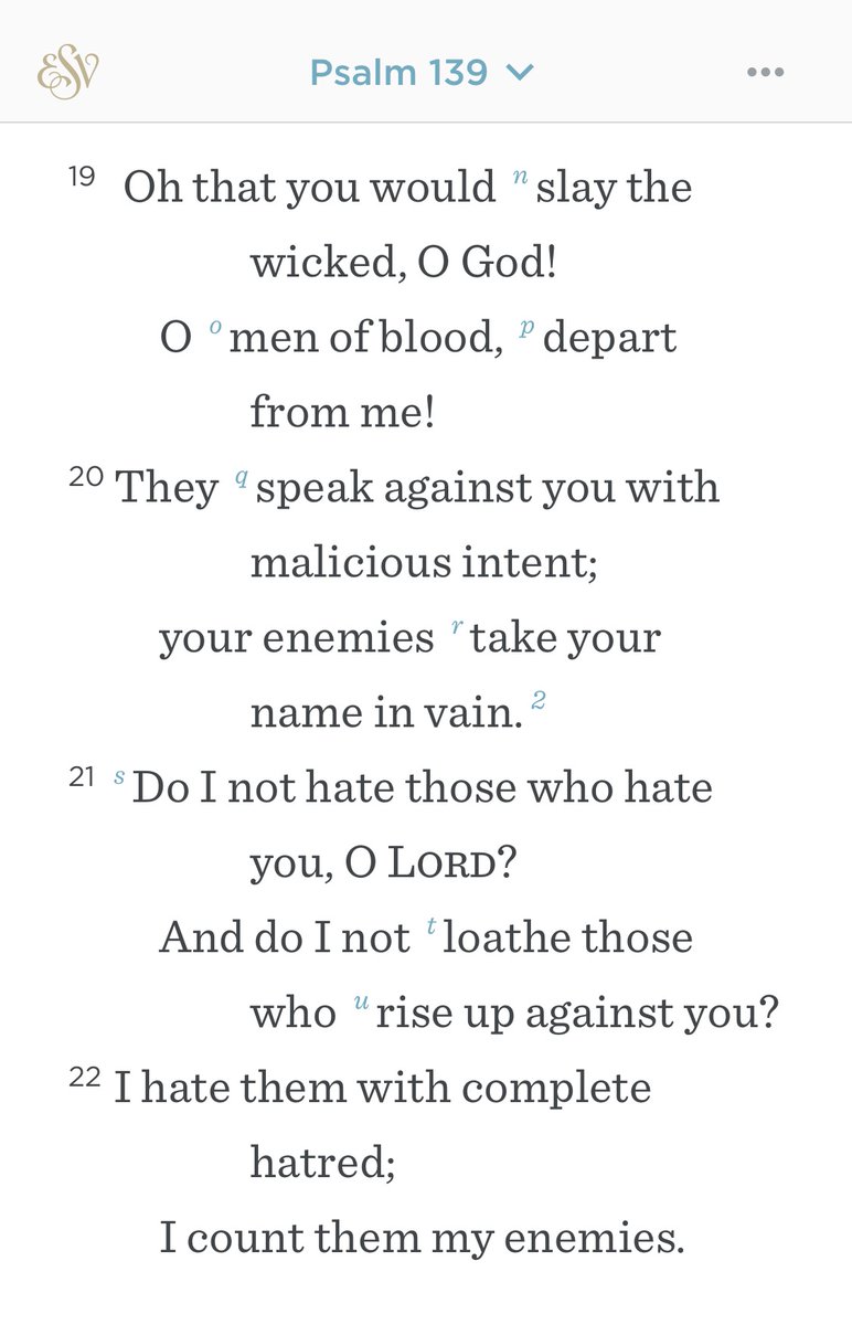 Looking forward to singing a Psalm 139 song that includes ✨ The Tea ✨