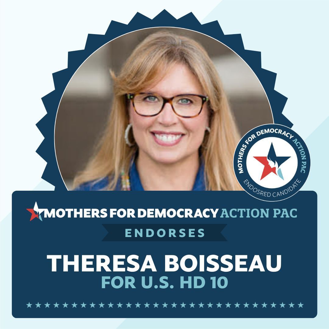 Theresa Boisseau (@theresa4texas) has our strong endorsement for U.S. Congress, TX 10. Let's go win this thing! 🇺🇸