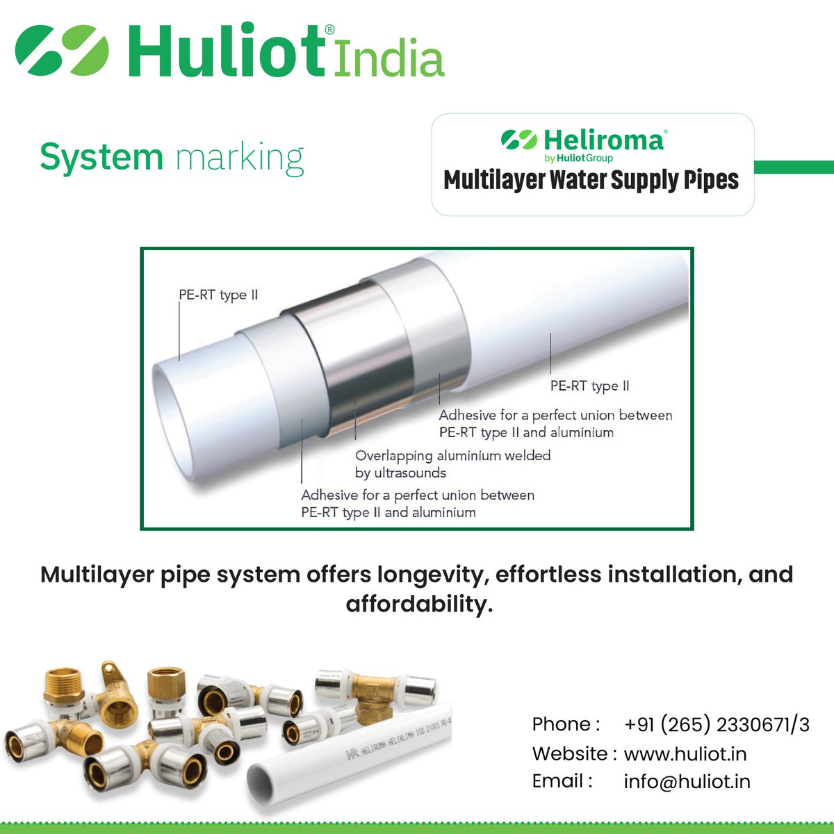 huliot_india's tweet image. Multilayer pipe for Water supply, Heating &amp;amp; Cooling Systems are the Emerging choice for Architects &amp;amp; MEP Consultants who believe in using cutting edge technologies and quality products.

Contact us for more information.

#sustainibility #huliotindia #greenpipe #ecotech