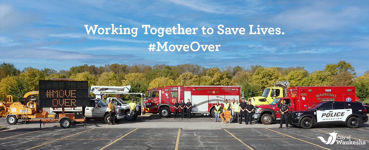 CityofWaukesha's tweet photo. When you see a response vehicle on the road.... move over or slow down! Our responders want to get home safely too!
It's the law and helps save lives: https://t.co/oJexzUmFOi
#moveoverwi #nationalmoveoverday https://t.co/51XH7ylxqY