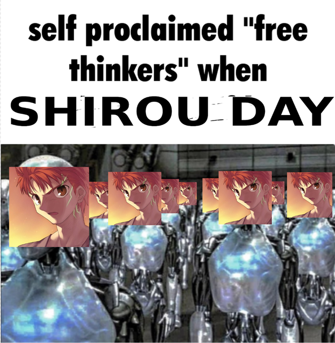 RuledPage's tweet image. fucking hell man time flies i cant believe its the third time im doing this #ShirouDay