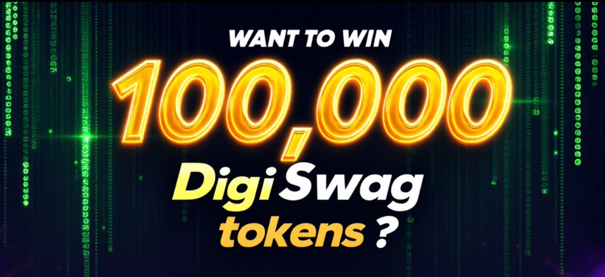 🚨 DigiSwag X Post Contest 🚨

Want to win 100,000 DigiSwag tokens? 💰

Here’s how:

1.Reply to this post with your best DigiSwag shoutout!
2.The reply with the most engagement after 24 hours wins! 

Get creative &amp; let’s see those replies! #DigiSwag #CryptoContest #WinTokens