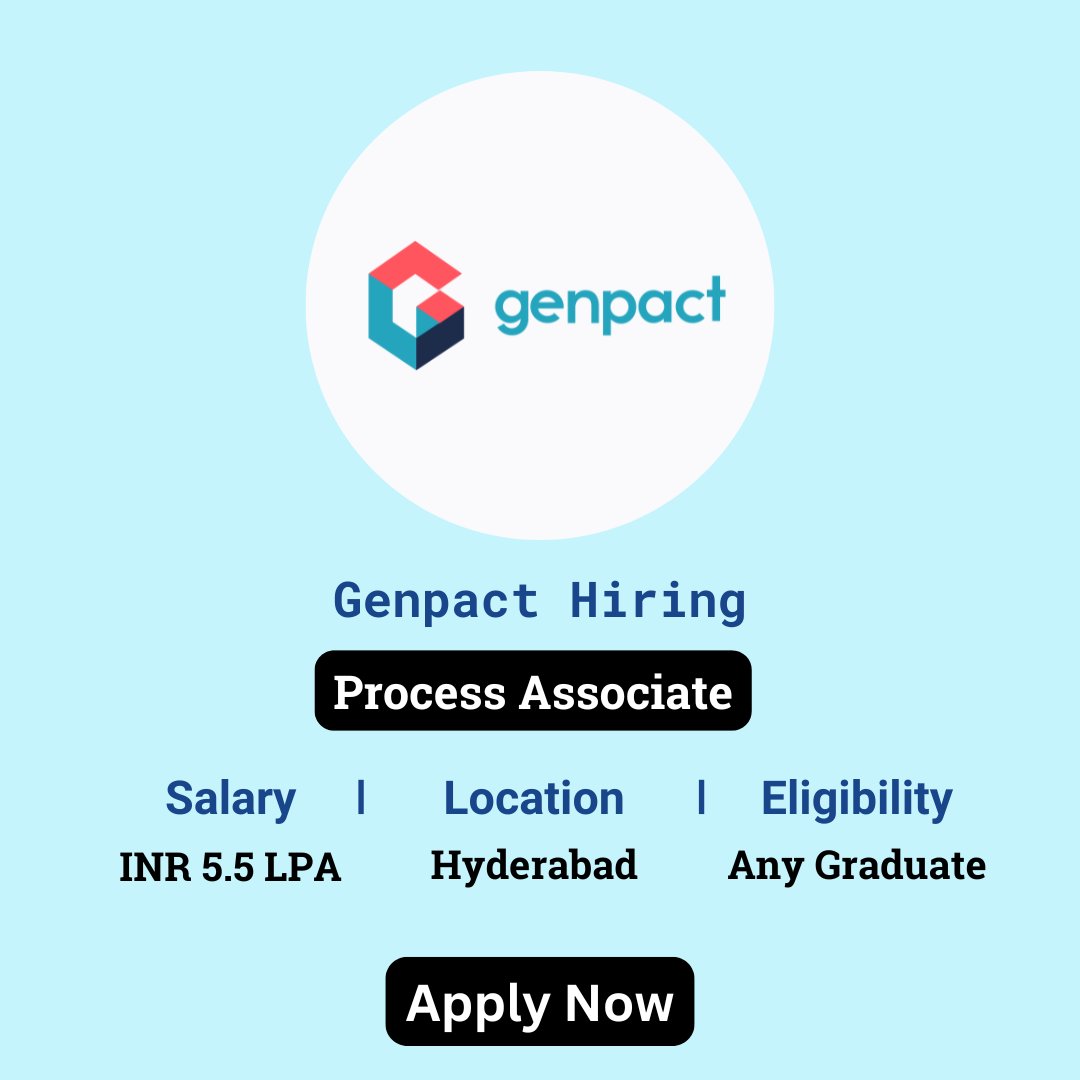 karthikpattadi's tweet image. 🔍 Genpact Careers 2024 🔍

💼 Job Role: Process Associate

🔗 Apply Here: zurl.co/xmIQ 

💬 Join Our WhatsApp Group: zurl.co/HzO9

#Genpact #ProcessAssociate #Careers2024 #JobOpportunity
