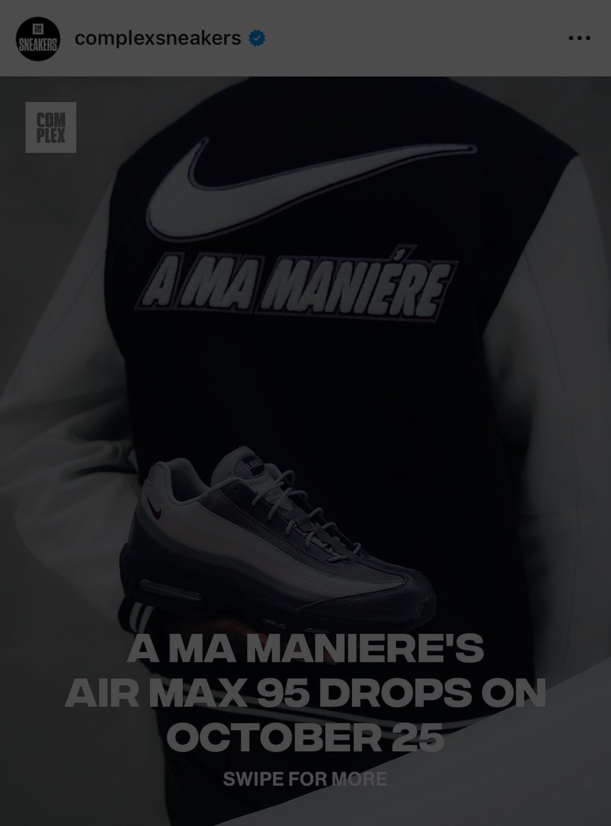PrometheusFran1's tweet photo. Blessed to be the Face of the unreleased NIKE “air max 95s /Varsity Jackets” collab with @maniere_usa. This drop is coming out on the 25th of this month. God works in mysterious ways don’t he!🙏🏾 
#iwroteback https://t.co/GXaiZefYzD