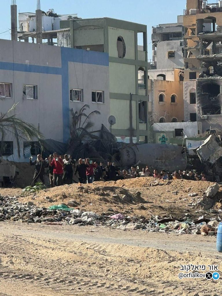 Male Palestinian surrendering