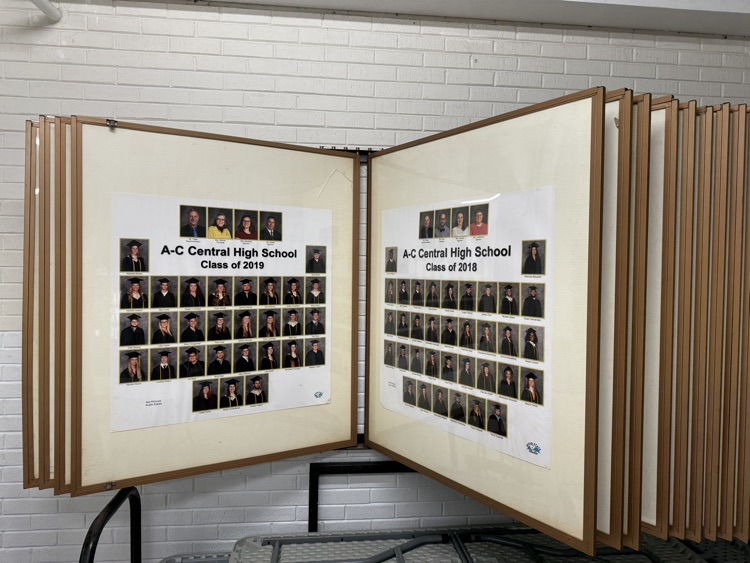 ACCENTRAL262's tweet photo. The family and community engagement committee made it a priority to get all the graduating class pictures in one location in the commons at the MS/HS building. Next time you are in the building for a ballgame or conference make sure to visit and reminisce! https://t.co/rLAcoPKdzn