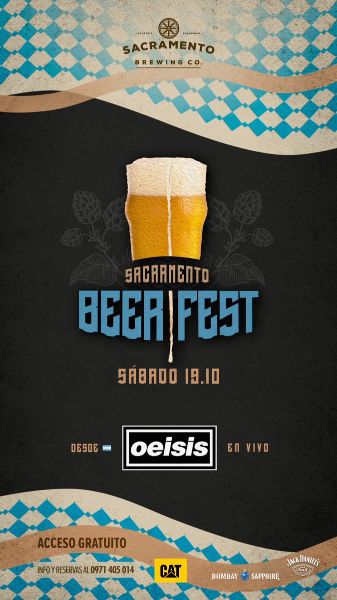 Hoy se bebe Hoy se Canta Oasis!!! Hoy es el SACRABEERFEST 2024