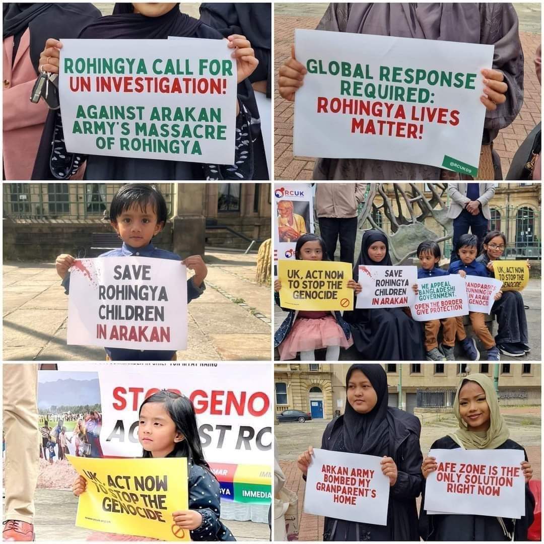 kokonaingsaya's tweet photo. The Rohingya community is urging the UN to investigate the recent massacre by the Arakan Army. They demand justice and protection amid ongoing genocide threats in Myanmar. The world must act now! #SaveRohingyaLives #StopkillingtheRohingya #RohingyaNeedProtection https://t.co/uYNPYx9BfA