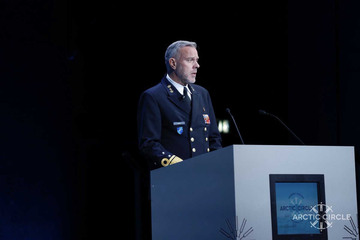arcticcircleorg's tweet photo. “The historic accession of #Sweden and #Finland makes #NATO stronger also in the High North. The #Nordic allies are investing deeply in their capabilities and equipment.” #Assembly2024 

Admiral Rob Bauer, Chair of the Military Committee, NATO https://t.co/T8HapdYrS3