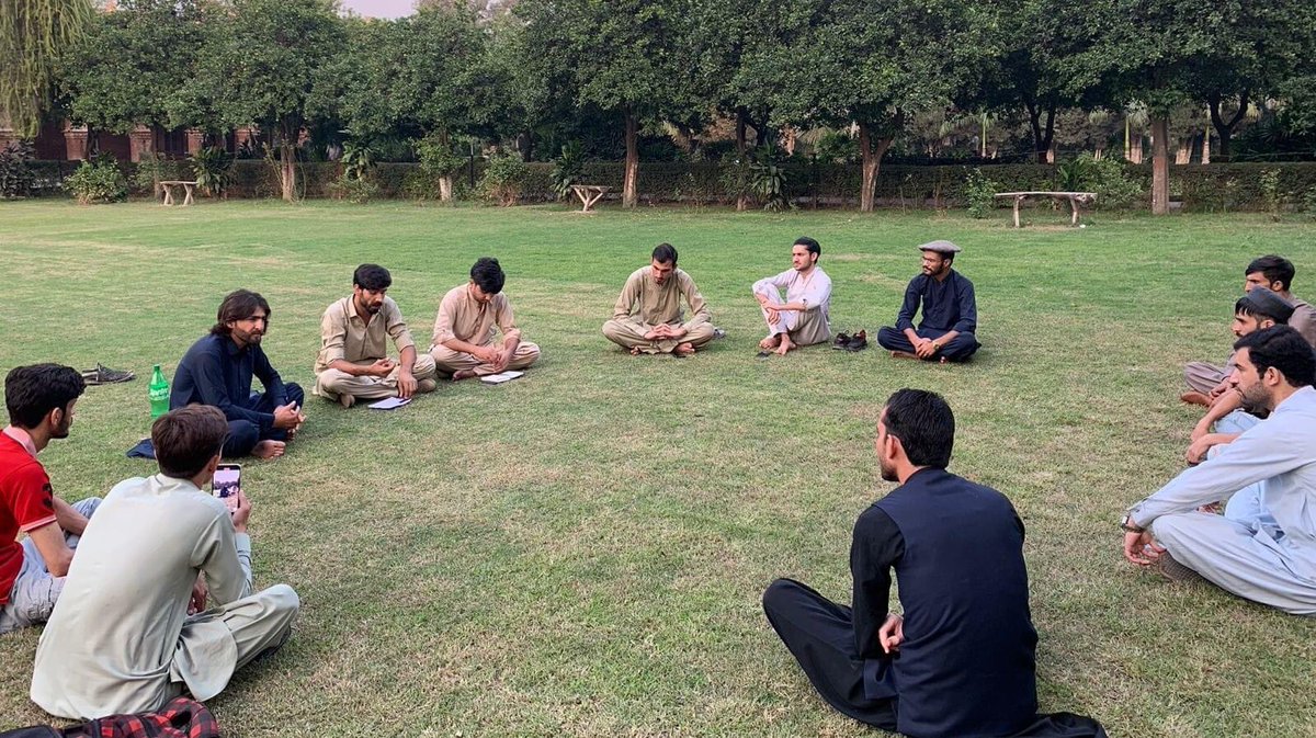 #Peshawar 

In Peshawar today, a study circle was held at Islamia College on the topic "Why is Student Politics Necessary?" Various department students participated in the event. The study circle condemned the severe state violence against recent student protests.