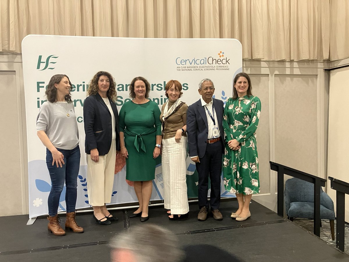 Saved the best for last- the speakers for our wrap up session which was so inspirational and insightful <a href="/NSShse/">National Screening Service</a> <a href="/themightygra/">Gráinne Gleeson</a> <a href="/CarolineMasonM1/">Caroline Mason Mohan</a> <a href="/russellnoirin/">Professor Nóirín Russell</a> #CervicalCheck2024