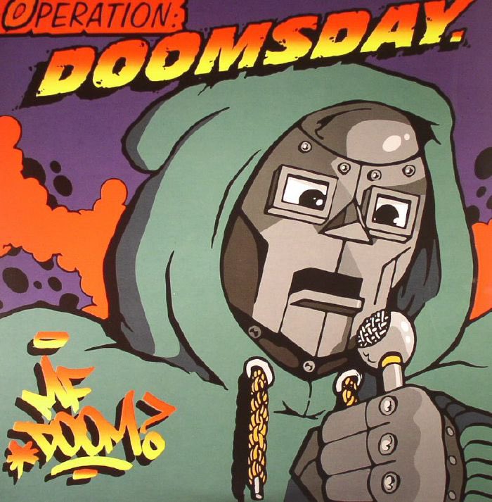 To create the album cover for 'Operation: Doomsday,' MF DOOM paused his VHS copy of the Fantastic Four cartoon on a scene featuring Doctor Doom holding a microphone in a helicopter. It was traced and recreated by Lord Scotch.

Happy 25th bday to Operation: Doomsday