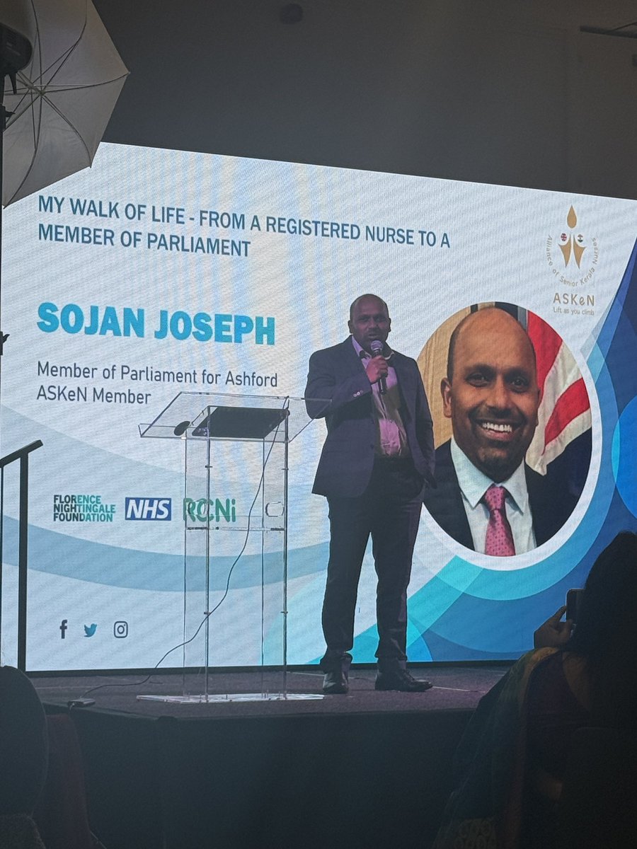 jissa_santhos's tweet photo. Feeling truly inspired after hearing Sojan Joseph, MP for Ashford, speak at the ASKEn Conference 2024 about his incredible journey from a registered nurse to a Member of Parliament. #ASKEn2024 #NurseToMP #Inspiration #Leadership #askenconference https://t.co/wRVGtQOf5j