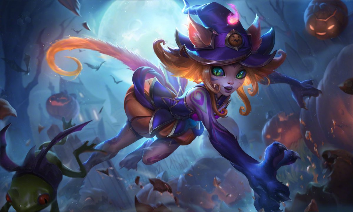 Happy Halloween Munchlings!

It’s time, yet again, for another skin giveaway!

2 people will win 1 skin of their choosing (1350 RP limit this time around sorry!)

Must:
- Like + Retweet this post
- Follow me!
- Comment your favourite Halloween themed skin!

Ends on Halloween!