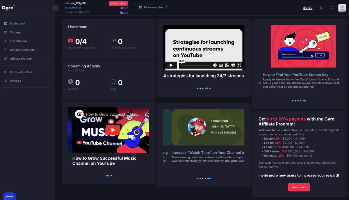 robertoblake's tweet photo. If you are starting a Music Channel and have an interest in doing 24/7 Music Streams or Scheduling Daily Music Streams on Loop use @GyreStream
https://t.co/thgZNsoAOk
I'm cancelling with OhBubble (server goes down too often, and too many limitations).
#GyrePro #Affiliate #Partner