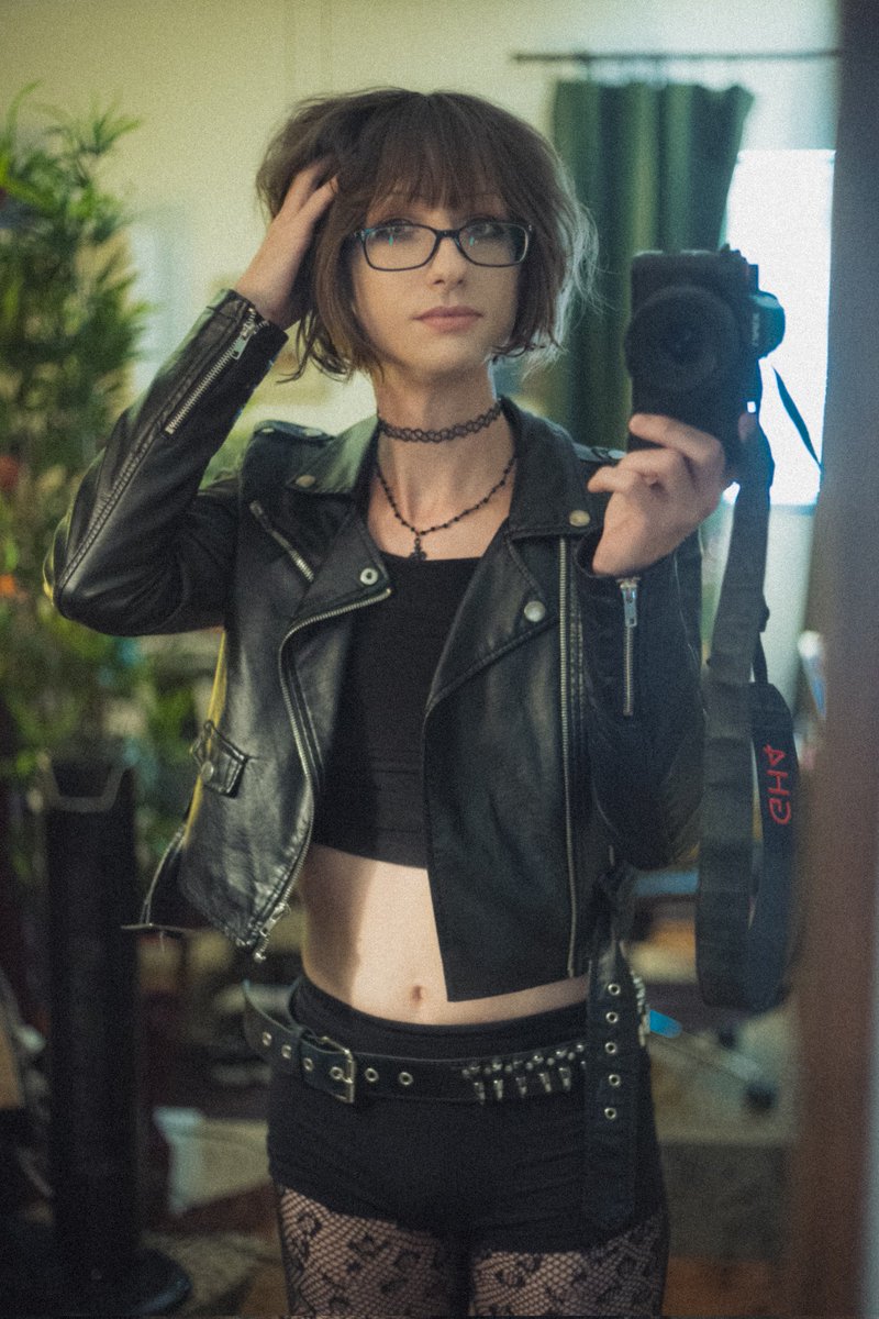 The leather jacket represents my rebellious nature to society.