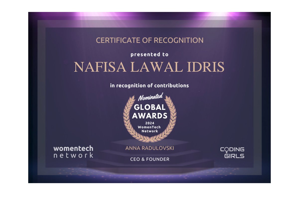 FeenahNafeesah's tweet image. I&apos;ve been nominated for the AI &amp;amp; Data Science Leader of the Year at the @WomenTechNet Global Awards 2024. Your support means the world to me. 

🗳 Vote and Share Here: womentech.net/nominee/Nafisa…

Let’s amplify the impact of women in tech together. 
#WTGA2023
#WomenInTech
#TechAwards