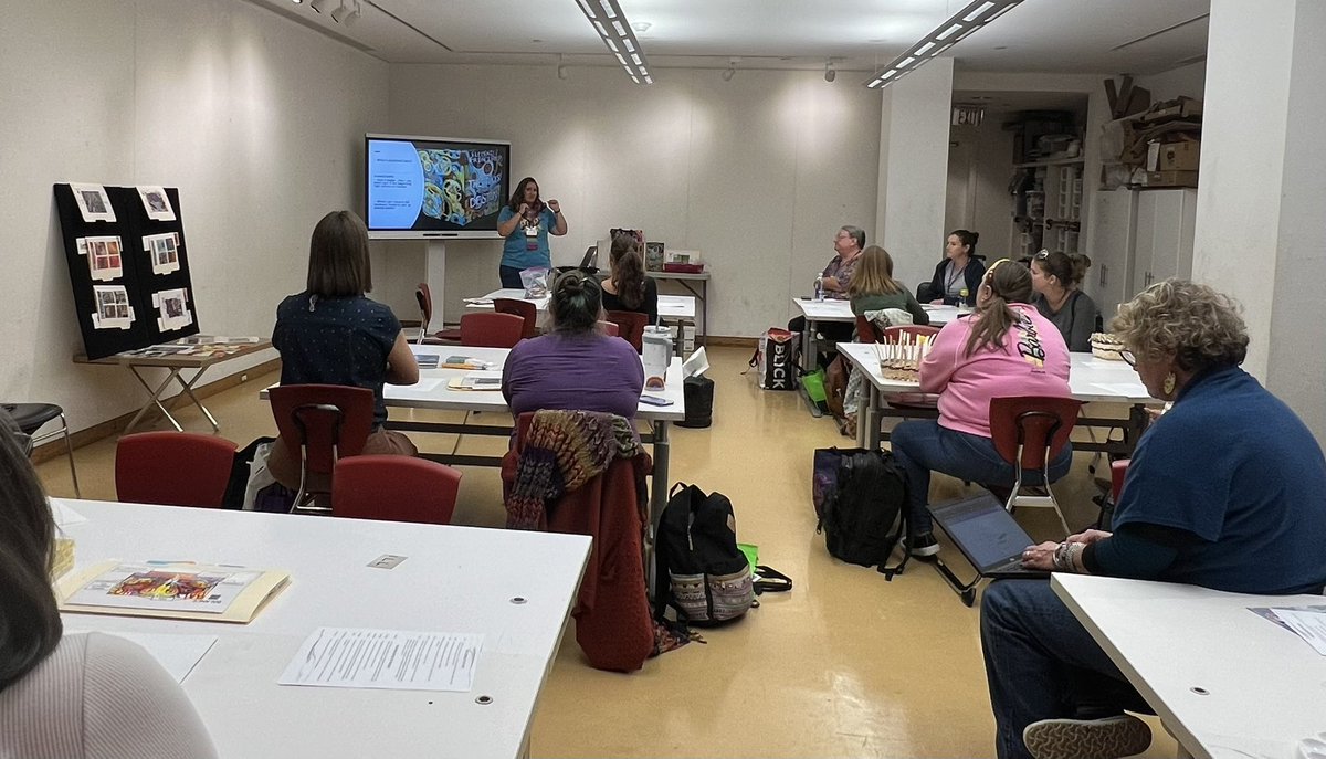 CobbVisualArts's tweet photo. #CobbArtRocks @CobbSchools visual arts educators are presenting &amp; leading teachers from all over Georgia this week at the @GAEAforall state conference! #artsedga Cheers to @denison_julie @KeheleyArt @KincaidArt @palmermiddleart @KellHighSchool https://t.co/G7seVlIPZV