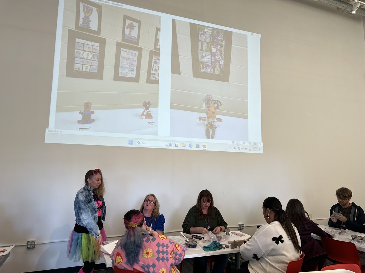 CobbVisualArts's tweet photo. #CobbArtRocks @CobbSchools visual arts educators are presenting &amp; leading teachers from all over Georgia this week at the @GAEAforall state conference! #artsedga Cheers to @denison_julie @KeheleyArt @KincaidArt @palmermiddleart @KellHighSchool https://t.co/G7seVlIPZV