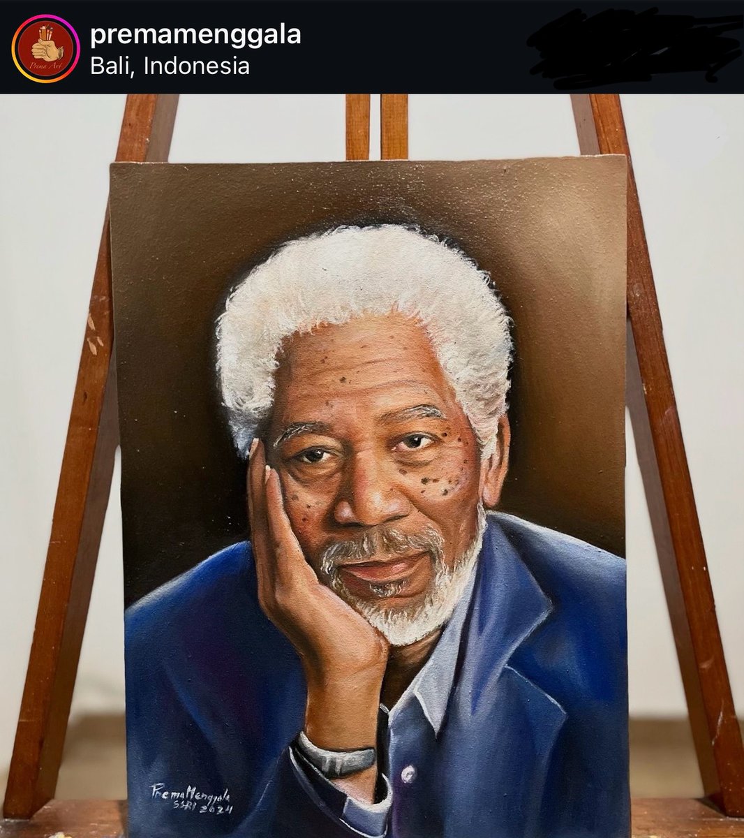 morgan_freeman's tweet photo. I’m always amazed by the talents and unique perspectives artists bring to their work. @premamenggala @Jayant_arts_04 @cliffreeve https://t.co/4vqNXlqzyY