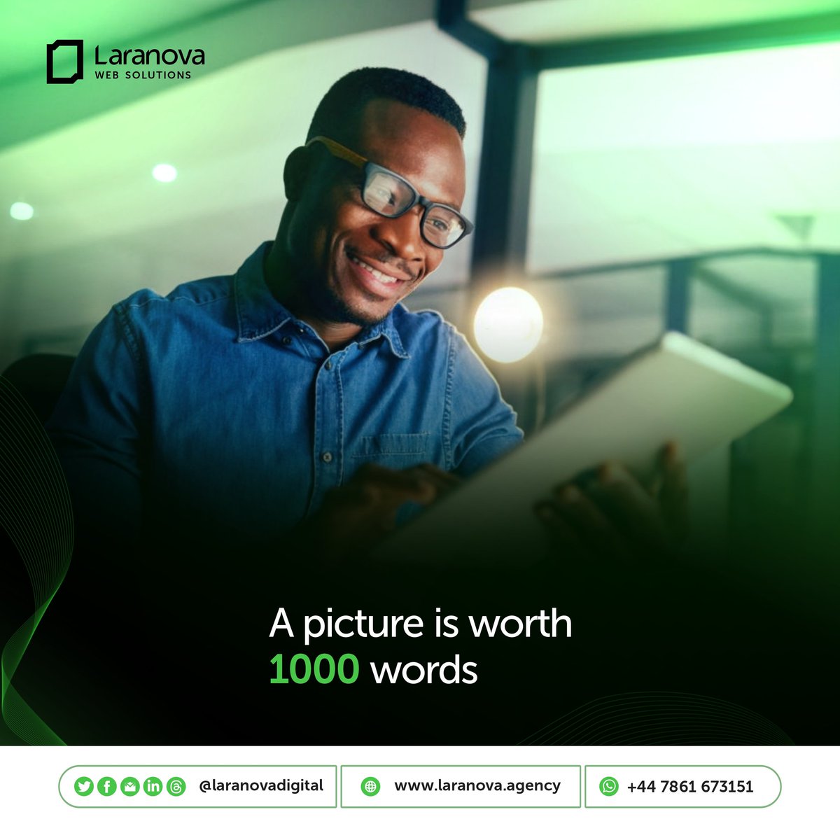 laranovaweb's tweet photo. Did you know? 67% of consumers are more likely to engage with visual content!

"A picture is worth 1000 words." 

Boost your brand's visual identity with:

Logos
Brochures
Business Cards
Social Media Graphics

#GraphicsDesign #VisualContent #Marketing #Branding #VisualIdentity https://t.co/Ce8Rgmf2HD