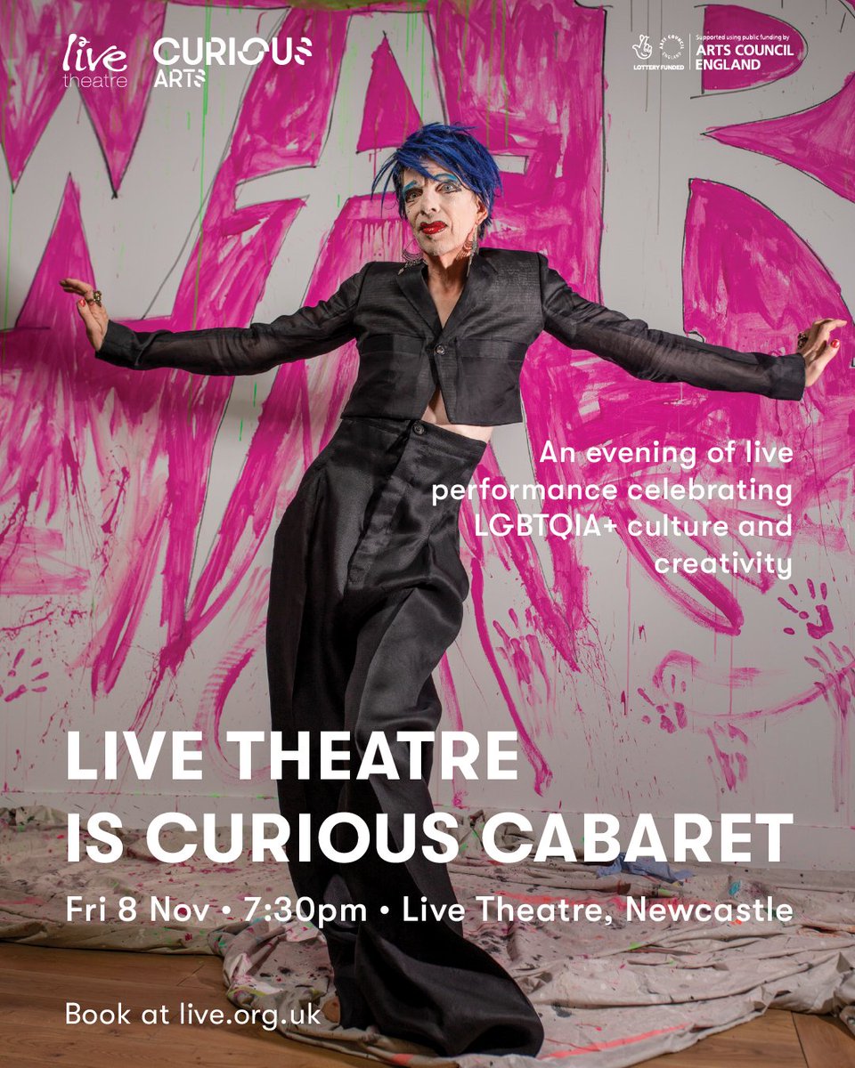 NETheatreGuide (@netheatreguide) on Twitter photo Live Theatre gets curious to celebrate LGBTQIA+ culture and creativity!
Live Theatre is Curious Cabaret with <a href="/CuriousArts/">Curious Arts</a>
Newcastle <a href="/LiveTheatre/">Live Theatre</a>
Friday 8 November 2024
Preview: northeasttheatreguide.co.uk/2024/10/previe… Live Theatre gets curious to celebrate LGBTQIA+ culture and creativity!
Live Theatre is Curious Cabaret with <a href="/CuriousArts/">Curious Arts</a>
Newcastle <a href="/LiveTheatre/">Live Theatre</a>
Friday 8 November 2024
Preview: northeasttheatreguide.co.uk/2024/10/previe…