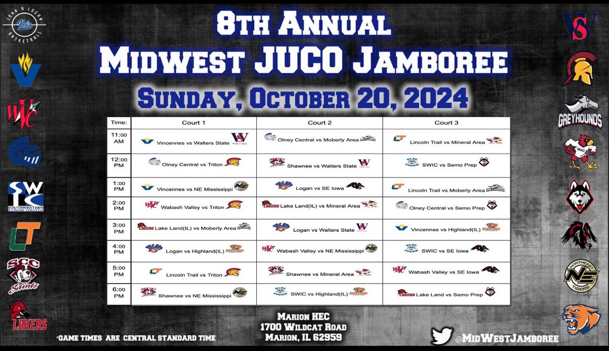 Check us out in Illinois this weekend at the Midwest Juco Jamboree!! Super excited to see this group compete against Region 24 opponents!!🔵🔴🤘🏽 #WaltersUp 

🗓️ Sun. Oct 20th, 2024
📍Marion HEC - 1700 Wildcat Rd. 62959
⏱️ 11:00 AM/ 12:00 PM/ 3:00 PM