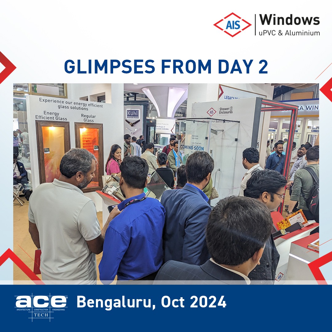 ais_windows's tweet image. Day 2 at #ACETECH2024, Bengaluru has been a dynamic and engaging experience.
We got to connect with industry professionals and key partners discussing our latest innovation in glass and window solutions.

If haven’t visited yet, stop by Booth C-17, Hall 2 Tomorrow is the last day