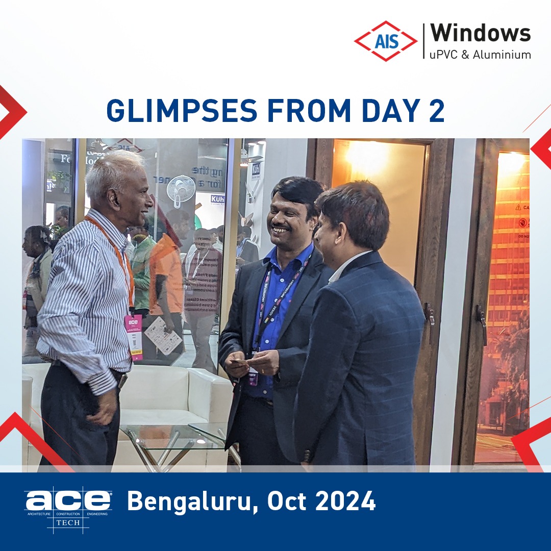 ais_windows's tweet image. Day 2 at #ACETECH2024, Bengaluru has been a dynamic and engaging experience.
We got to connect with industry professionals and key partners discussing our latest innovation in glass and window solutions.

If haven’t visited yet, stop by Booth C-17, Hall 2 Tomorrow is the last day