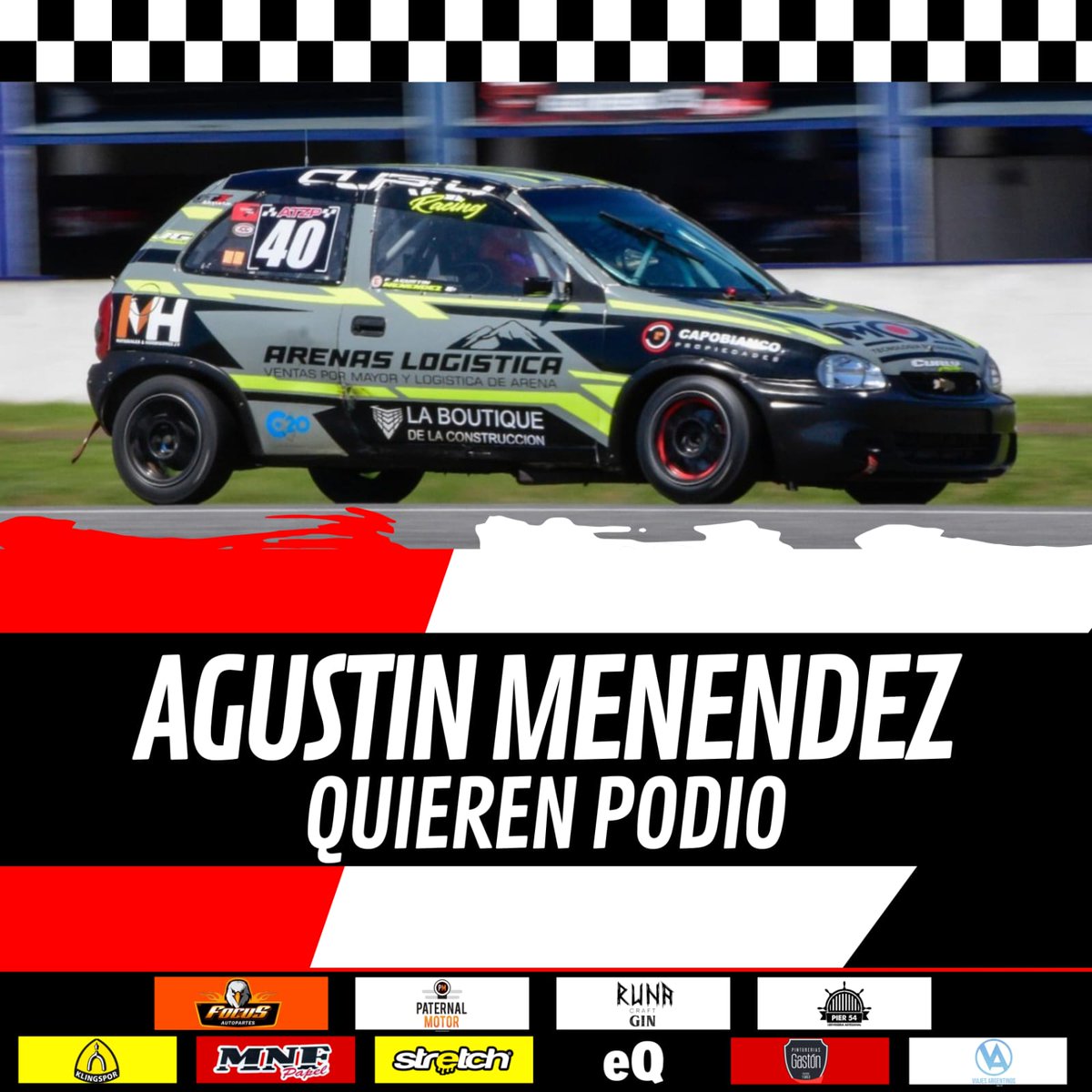 Agustín Menéndez tuvo un buen desempeño en la última fecha y ahora tratarán de ir en búsqueda del podio junto con Andrés Cicarelli.