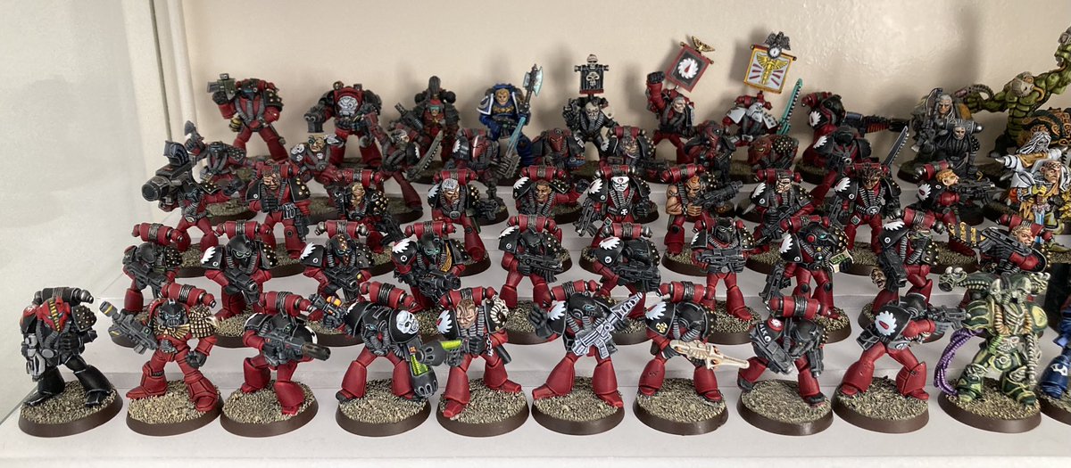 My Flesh Tearers #SpaceMarine chapter are coming on nicely 

#Oldhammer
#Warhammer40000
#Warhammer