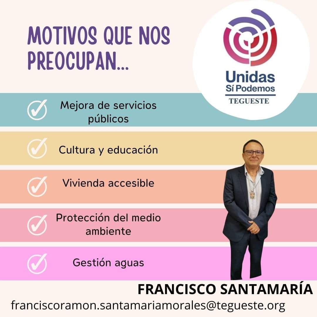 USPTegueste's tweet photo. Tegueste nos preocupa
#UnidasSiPodemosTegueste https://t.co/KeKluc2OS6