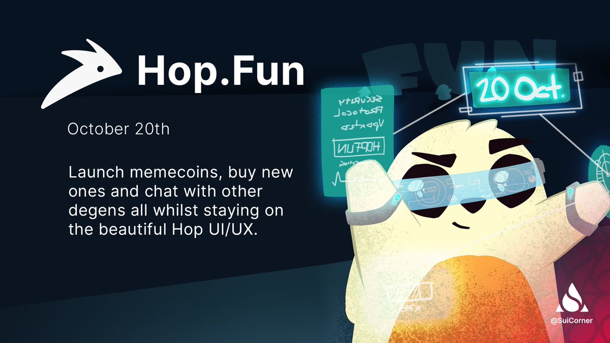 SuiCorner's tweet photo. 🚨BREAKING NEWS🚨
@HopAggregator will launch a new platform https://t.co/2ZwWib2dpg on October 20 🥳🎉
New features and security measures will be included in the audit by @osec_io
Looks like #MovePump might have some competition
#SuiOctober #SuiNetwork #BuildSui https://t.co/XDkV8t1Y4p